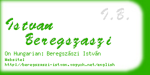 istvan beregszaszi business card